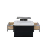 Seattle American Glass Top Coffee Table Set Of Two In White Finish