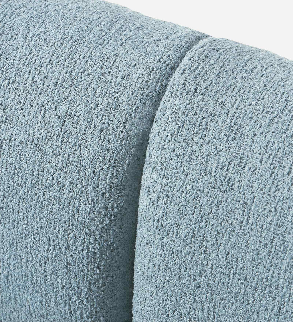 Zen Boucle 3 Seater Sofa In Blue Colour