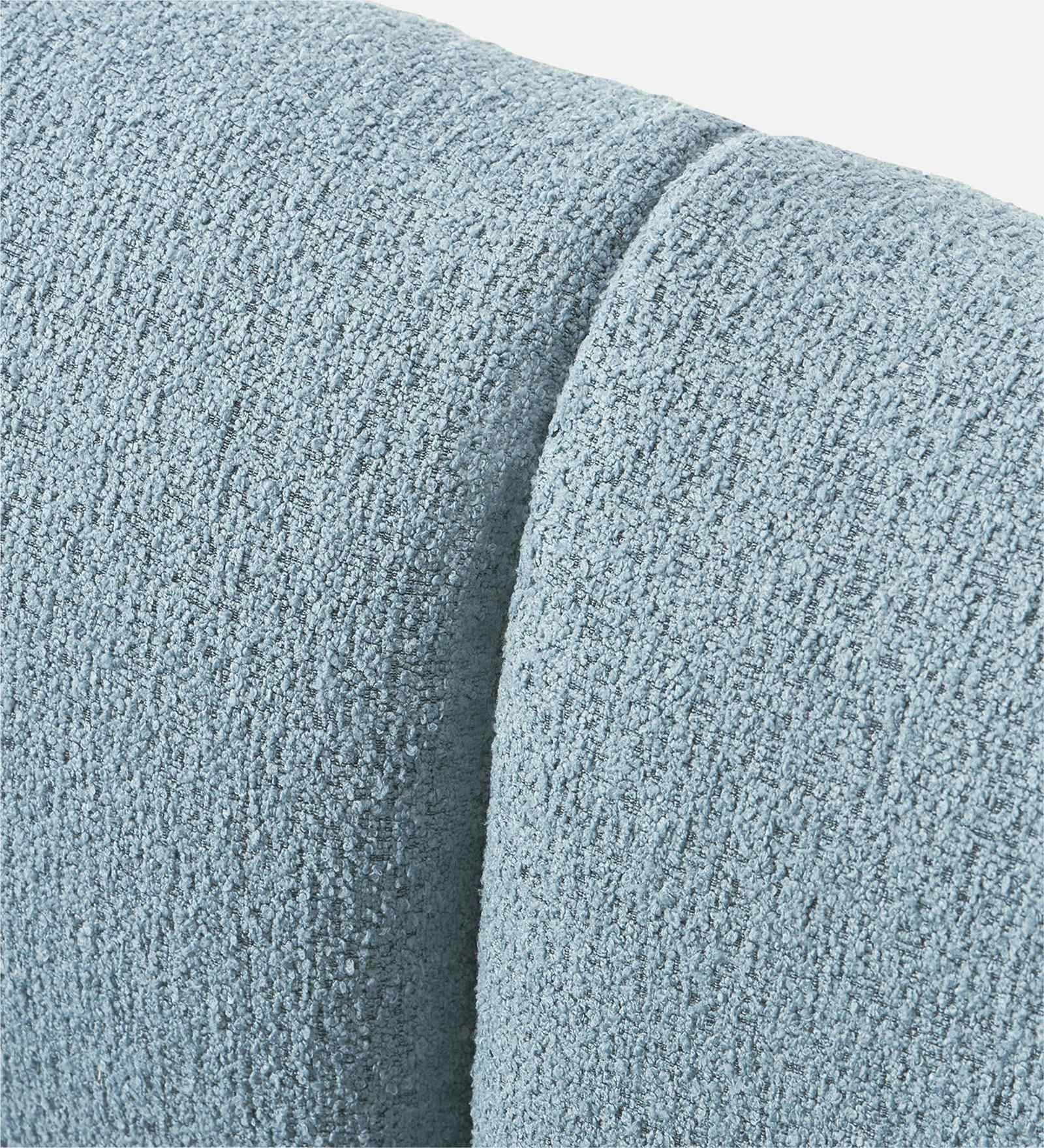 Zen Boucle 3 Seater Sofa In Blue Colour