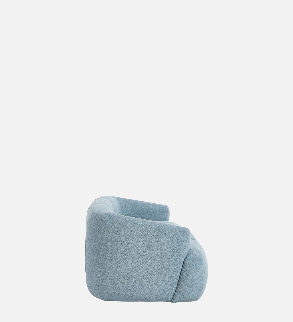 Zen Boucle 3 Seater Sofa In Blue Colour