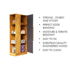 Wooden Almirah 1 Door Wardrobe With Hanging Space