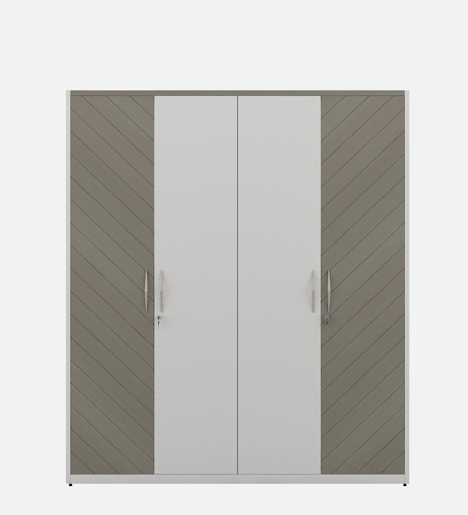 Kosmo Alaska 4 Door Wardrobe High Gloss White