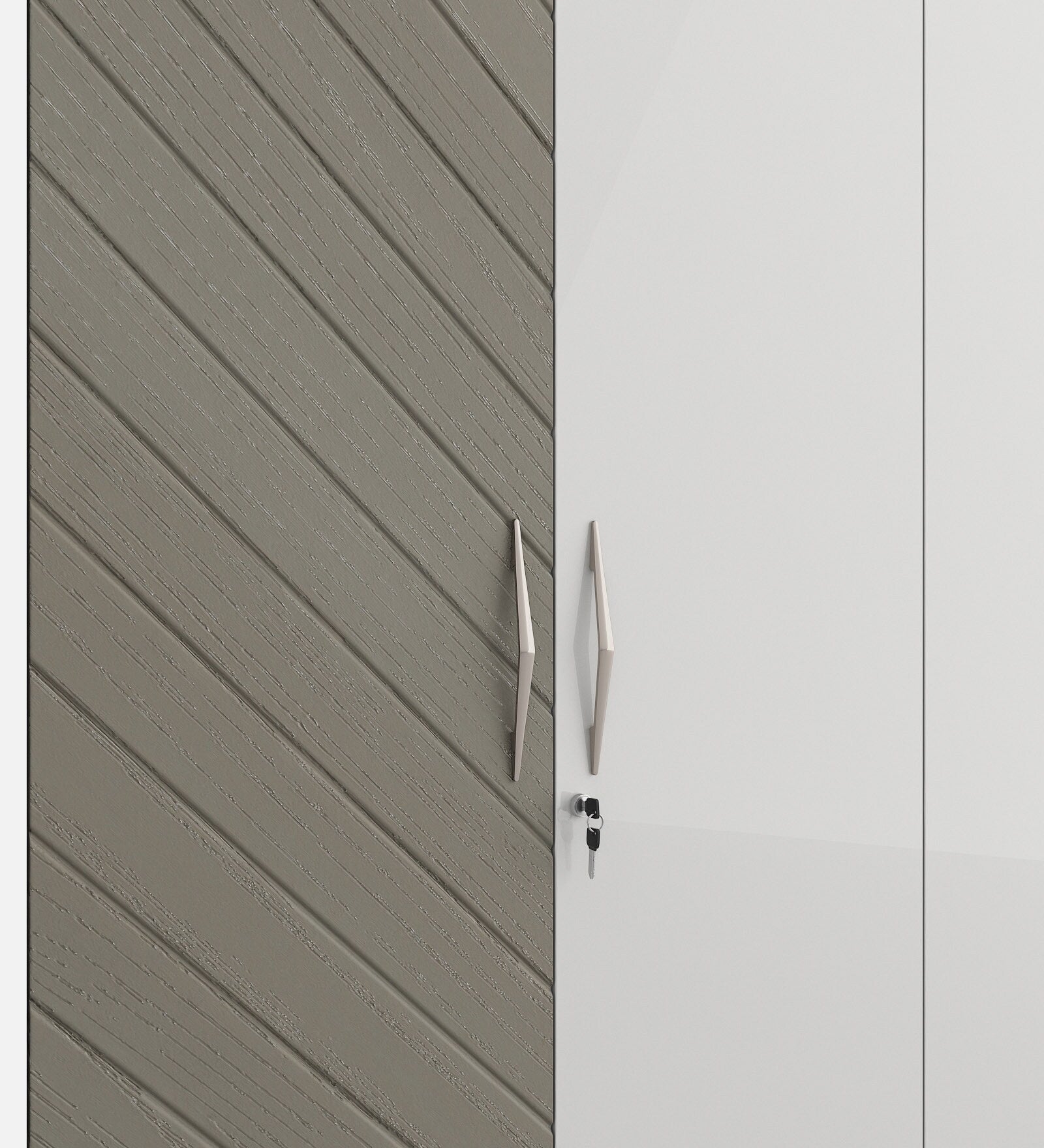 Kosmo Alaska 4 Door Wardrobe High Gloss White