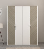 Kosmo Alaska 4 Door Wardrobe High Gloss White