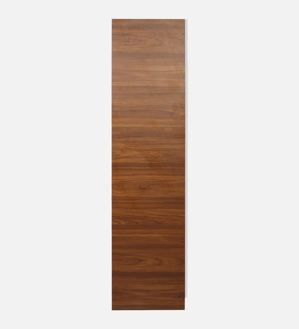 Maya 4 Door Wardrobe With Locker In Teak And White Finish With Mirror & Drawer