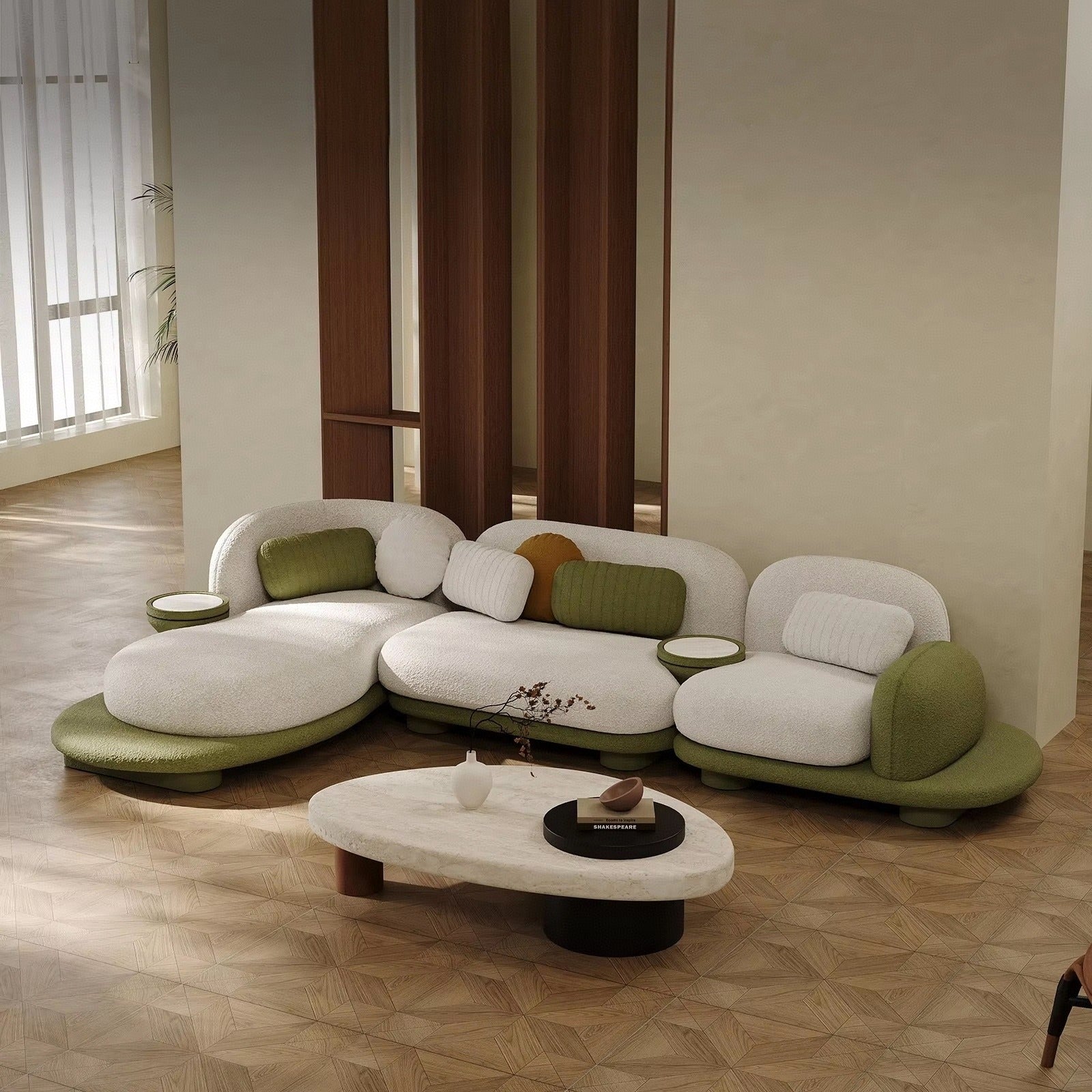 Lison Modern Boucle Corner Sofa