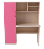 Boston Kids Study Table in Sandy Sawline & Pink Finish