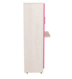 Boston Kids Study Table in Sandy Sawline & Pink Finish