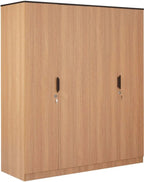 Nilkamal Milford Engineered Wood 4 Door Wardrobe (Finish Color - Teak, Knock Down)
