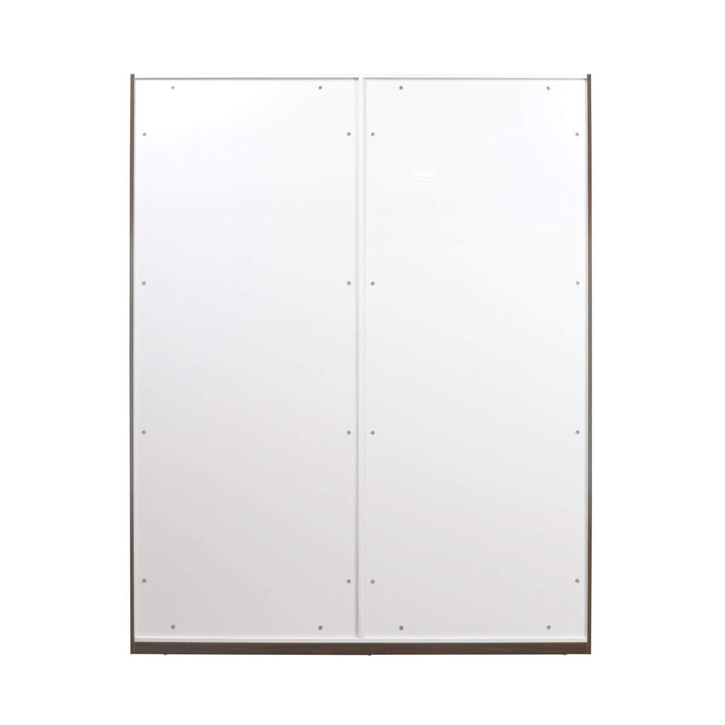 Adore 4 Door Wardrobe In Sahara Beige & Dark Brown Eucalyptus Finish