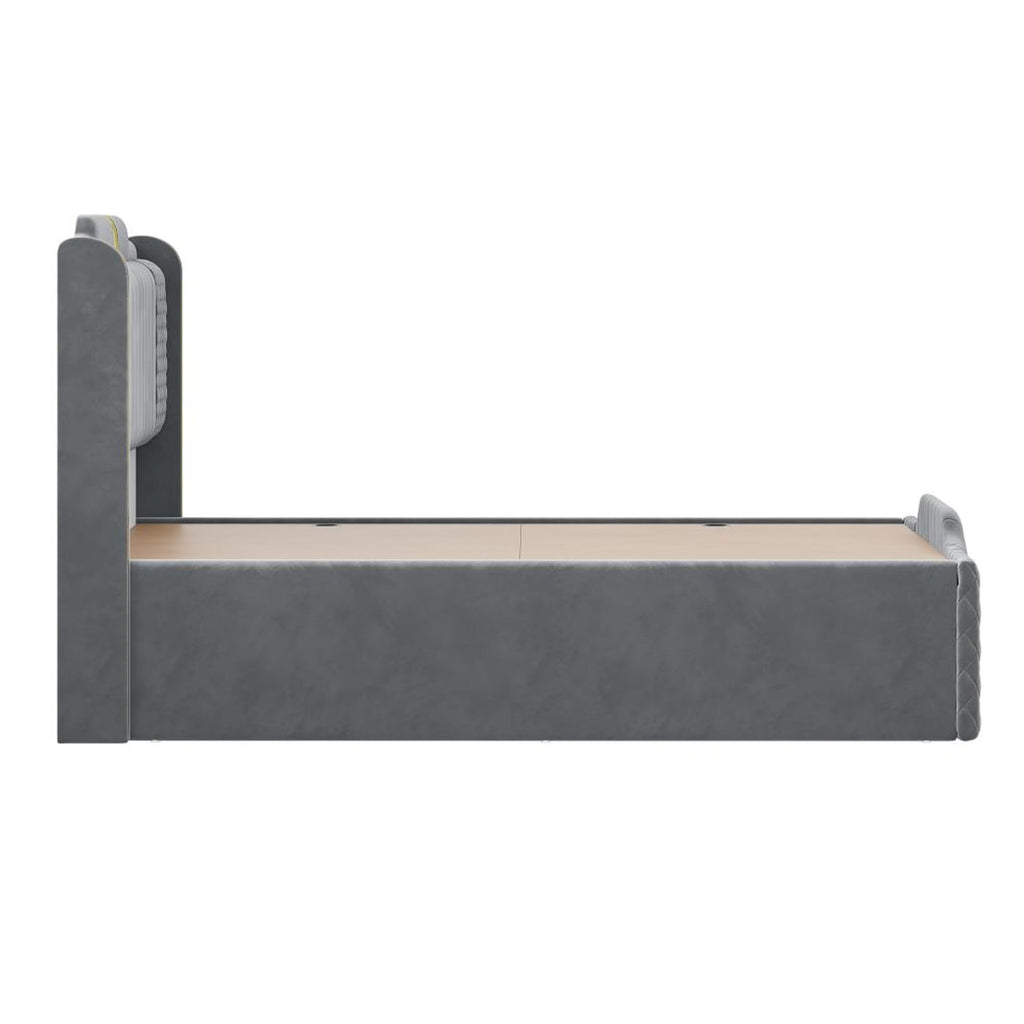 Wakefit Velura King Size Storage Upholstered Bed