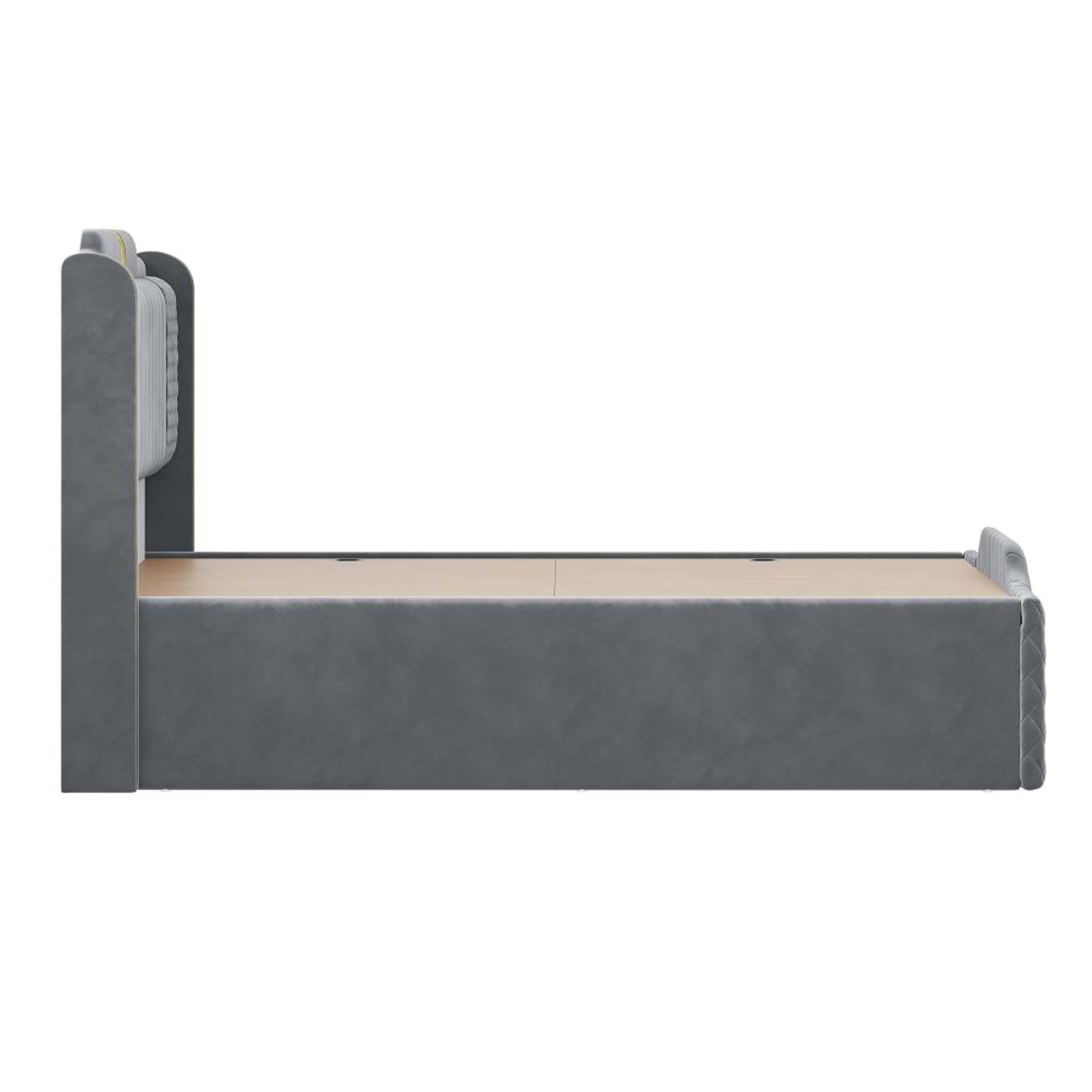 Wakefit Velura King Size Storage Upholstered Bed