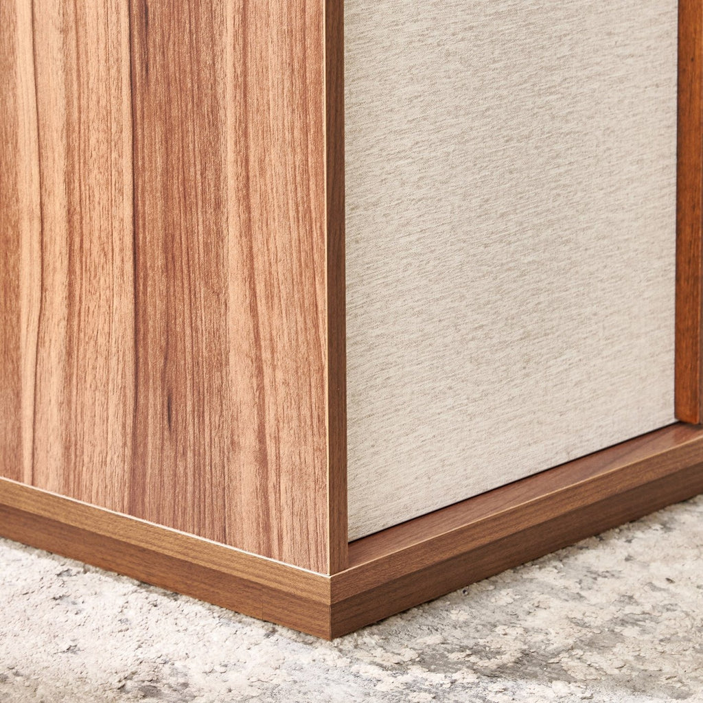 Shoji 2-Door Wardrobe with Curio - Brown