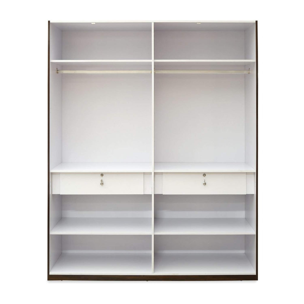 4 Door Wardrobe (Brown)