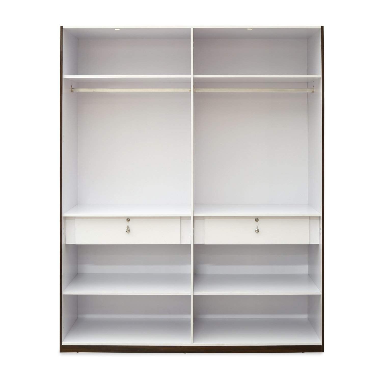 4 Door Wardrobe (Brown)