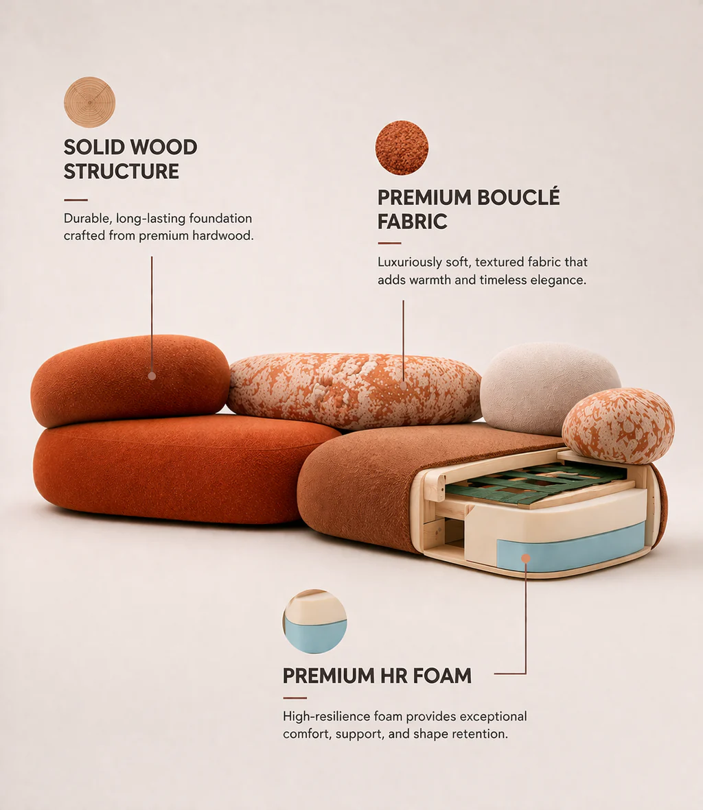 Pebble Modern Sofa