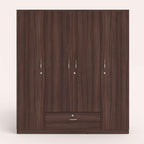 Modern Gold Touch Particle Wood  4 Door Almirah (Engineering Wood Wardrobe )