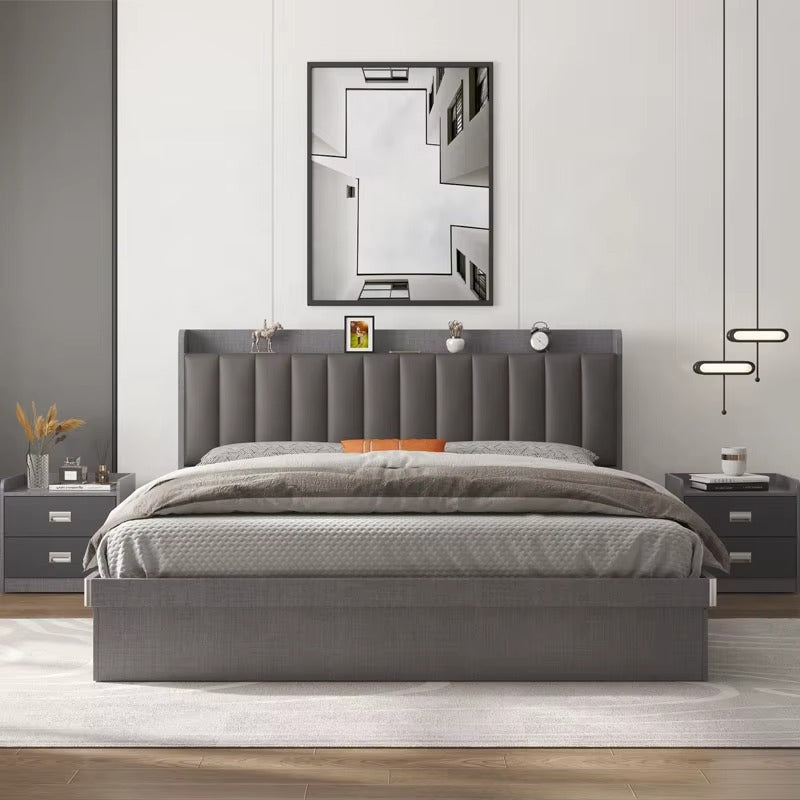 Factory Price My Bedroom High Sleeper Modern Style Wood Double Bed Frames Platform Twin Bed With Drawers Storage