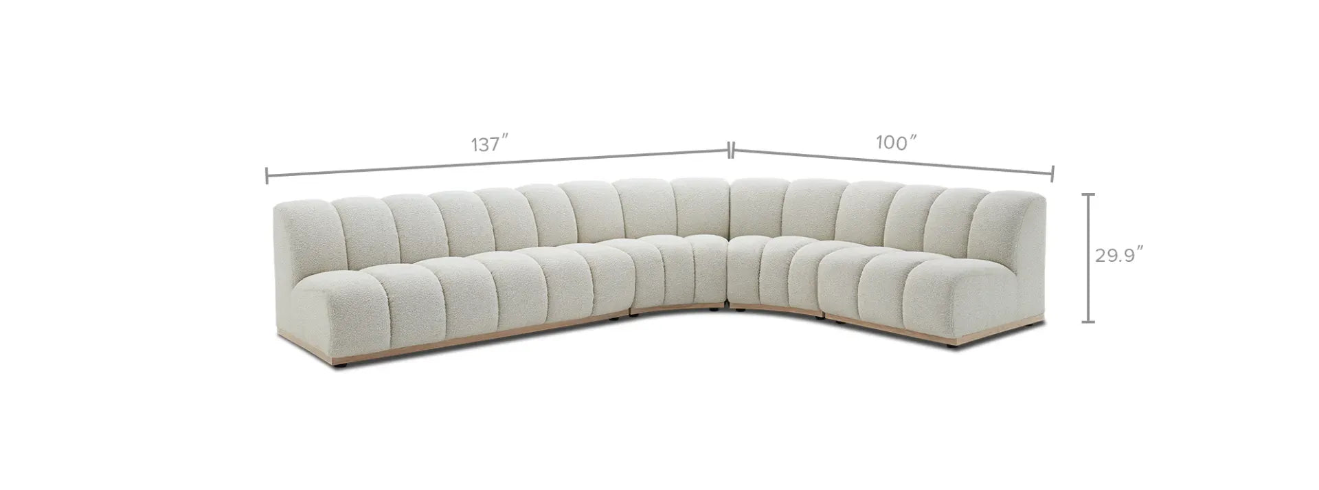 Morco Luxury Modern Section Sofa