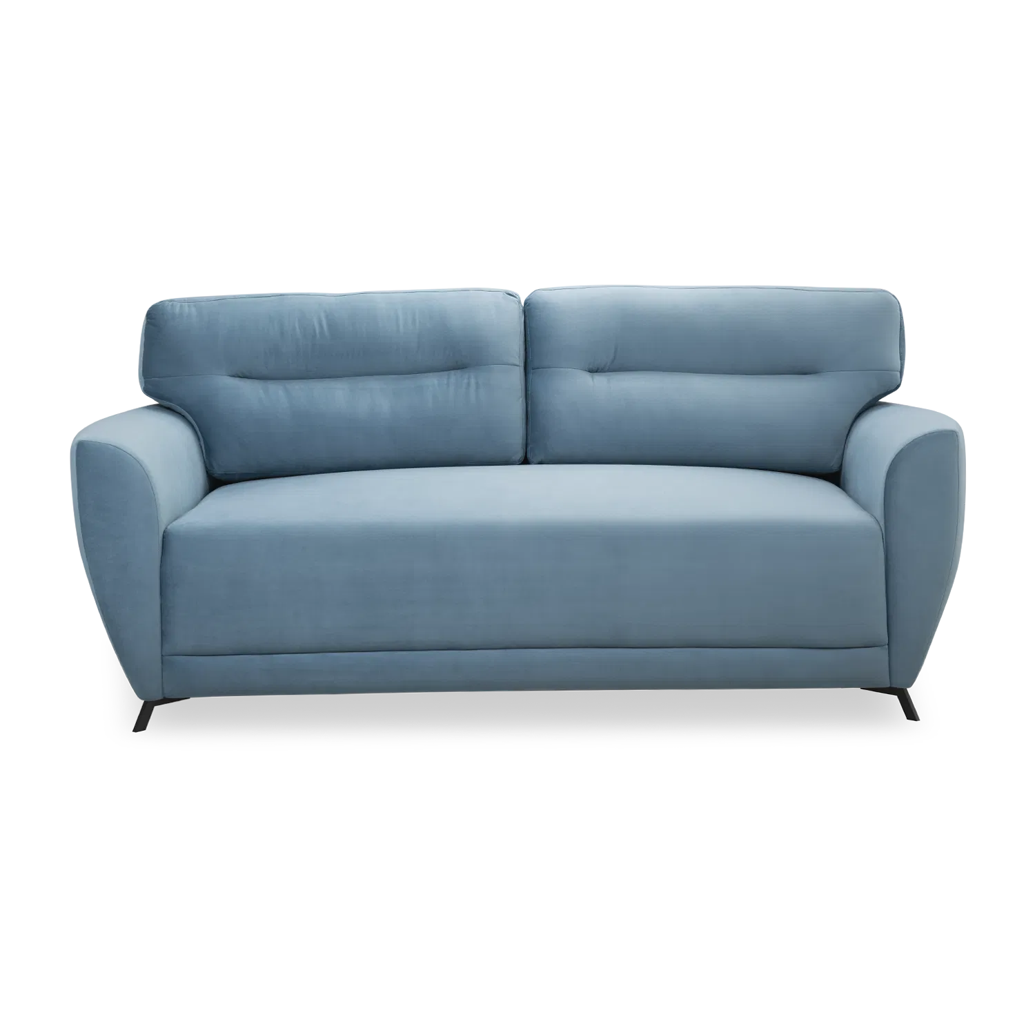 Elvis Velvet 3 Seater Sofa in Mineral Blue Color