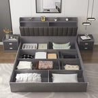 Factory Price My Bedroom High Sleeper Modern Style Wood Double Bed Frames Platform Twin Bed With Drawers Storage