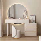 New Product Modern Simple Cream Style Rock Board Dressing Table Standing Integrated Solid Wood Makeup Table for Bedroom