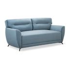 Elvis Velvet 3 Seater Sofa in Mineral Blue Color