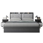 2022 Latest Furniture Bedroom Upholstered Modern Queen Comforter Set Luxury King Size Box Bed With Storage