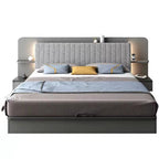 Bedroom Modern Tanning Frame Storage Platform Room Wood Size Set Hotel Led Lights King Bed