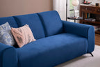 Helio Velvet 3+1+1 Sofa Set in Sapphire Blue Color