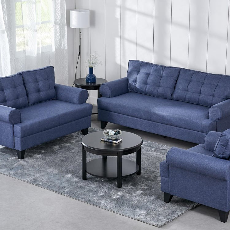 Helios California Fabric Sofa Set – Blue