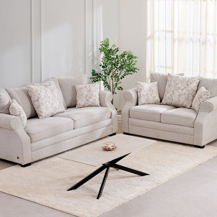 Botanical NXT Fabric 3+2 Seater Sofa Set with Cushions