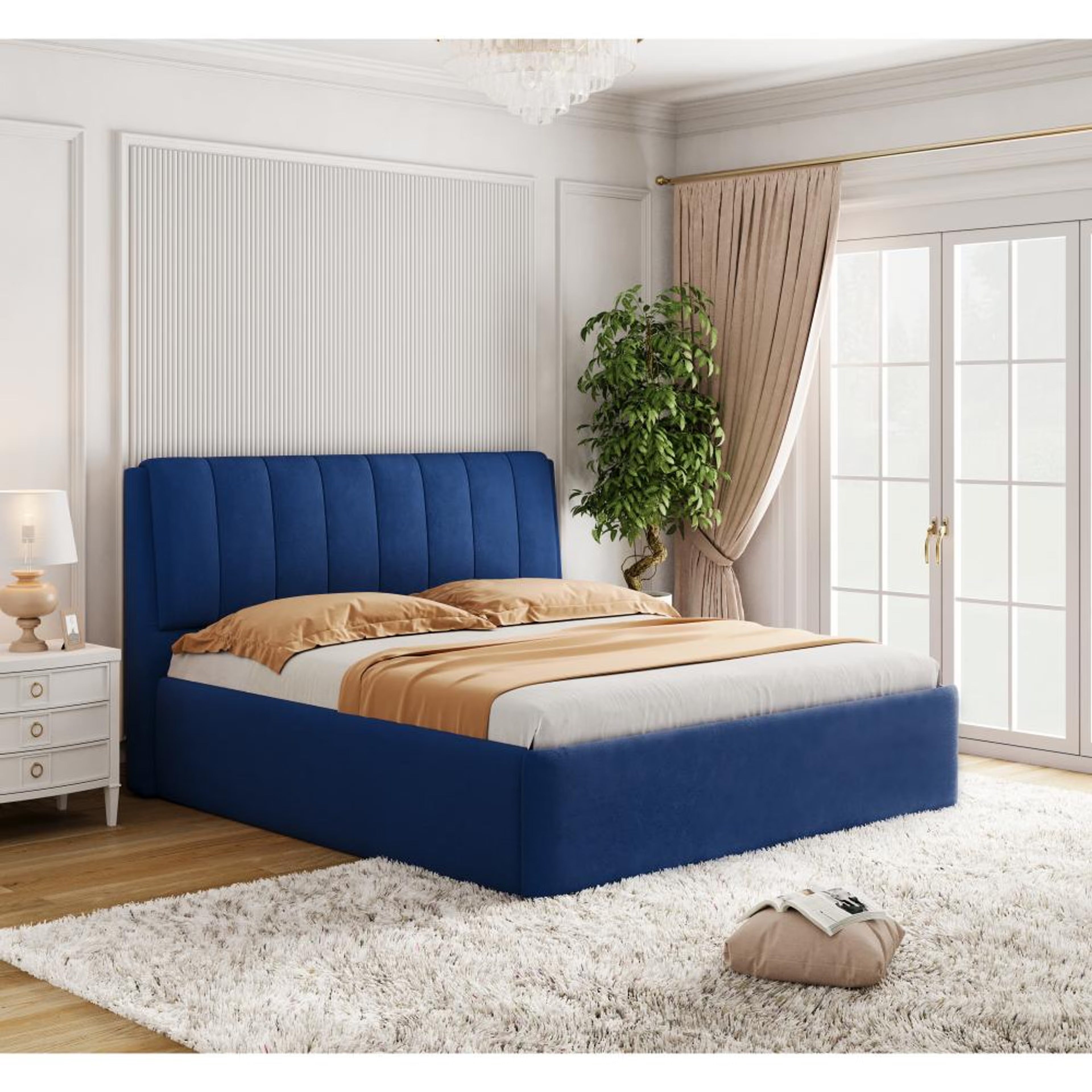 Wakefit Velura King Size Storage Upholstered Bed