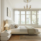 Dream Bed Without | King | Beige Fabric