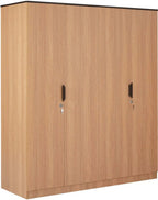 Nilkamal Milford Engineered Wood 4 Door Wardrobe (Finish Color - Teak, Knock Down)