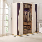 Monalisa 4-Door Wardrobe - Brown
