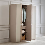 Stellar Elite NXT 4-Door Wardrobe with Mirrors - Greige