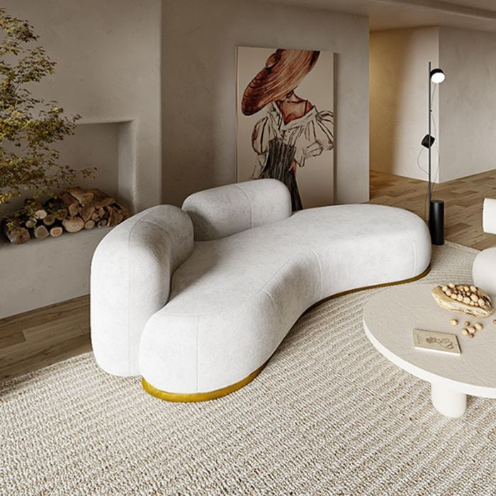 Lauren Modern Curved Japanese Style Sofa