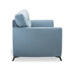 Elvis Velvet 3 Seater Sofa in Mineral Blue Color