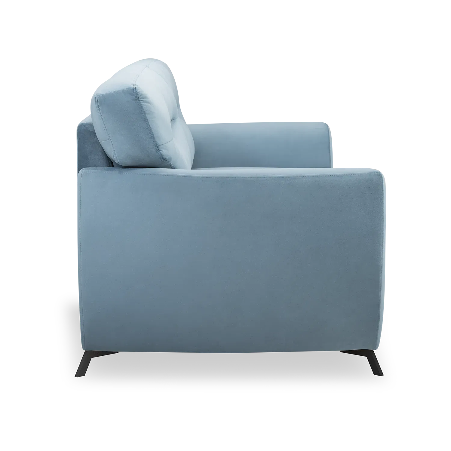 Elvis Velvet 3 Seater Sofa in Mineral Blue Color