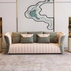 Calvin Contemporary Green Velvet Sofa