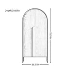 Contemporary Solid Wood Wardrobe - Modern & Simple Bedroom Storage Armoire