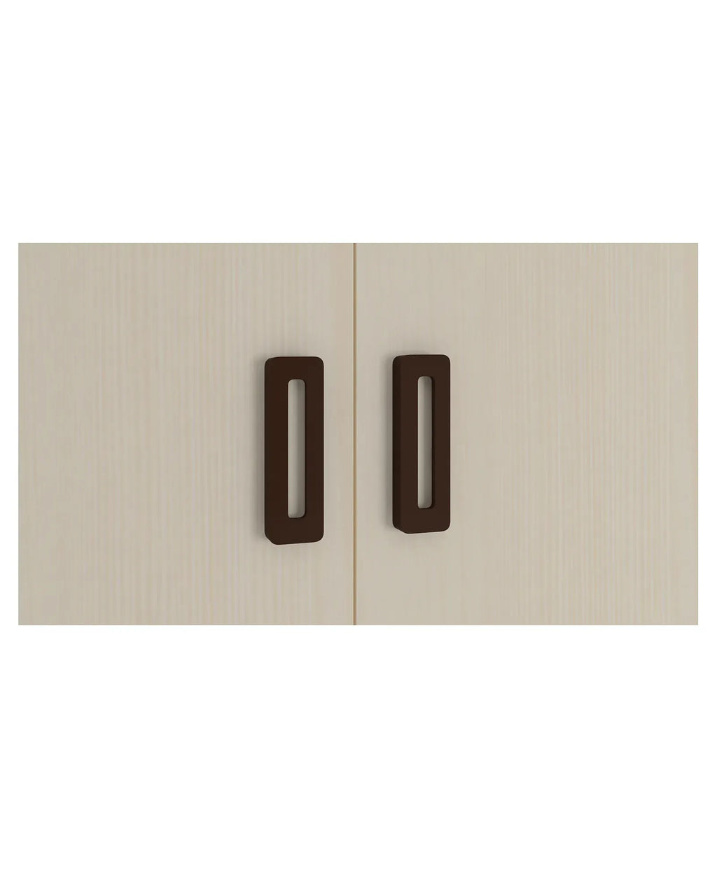 Elanza 4 Door Wardrobe With Drawer And Grooved Handles Light Wood - Coffee Walnut