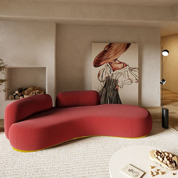 Lauren Modern Curved Japanese Style Sofa