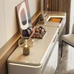 Luxurious Light Luxury and High-end Style Adjustable Dressing Table Chest Drawers Integrated Bedroom Bed Makeup Table