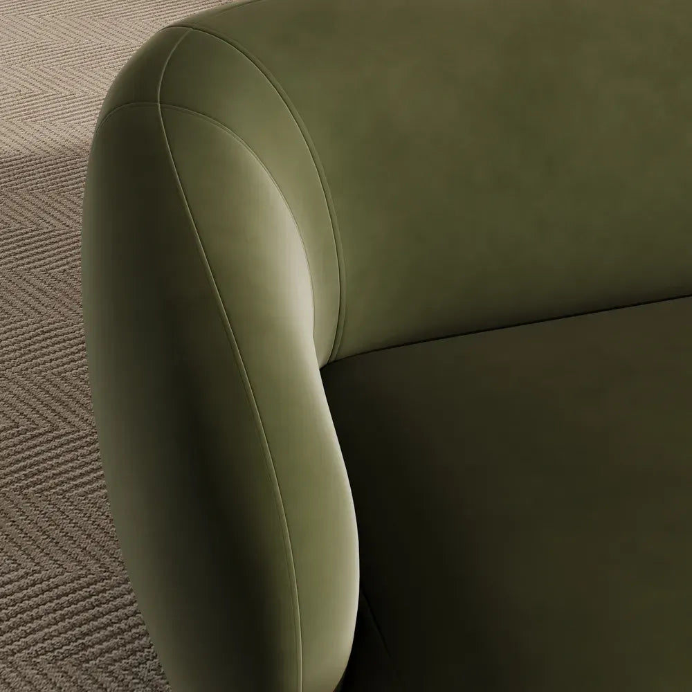 Greenia Modern 4 Seater Curved Sofa With Table
