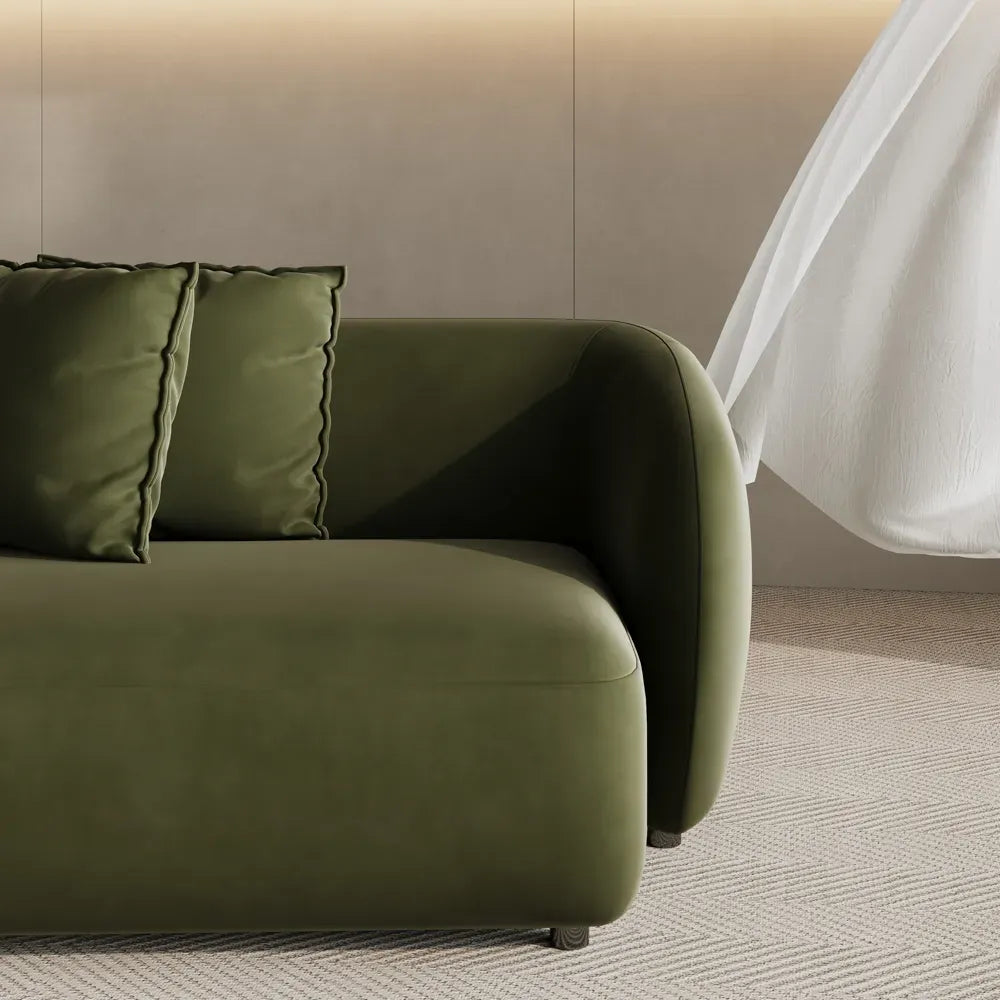 Greenia Modern 4 Seater Curved Sofa With Table
