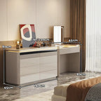 Luxurious Light Luxury and High-end Style Adjustable Dressing Table Chest Drawers Integrated Bedroom Bed Makeup Table
