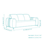 Helio Velvet 3+1+1 Sofa Set in Sapphire Blue Color