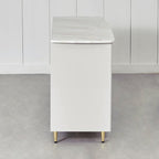 Vegas Faux Marble Top Sideboard - Grey